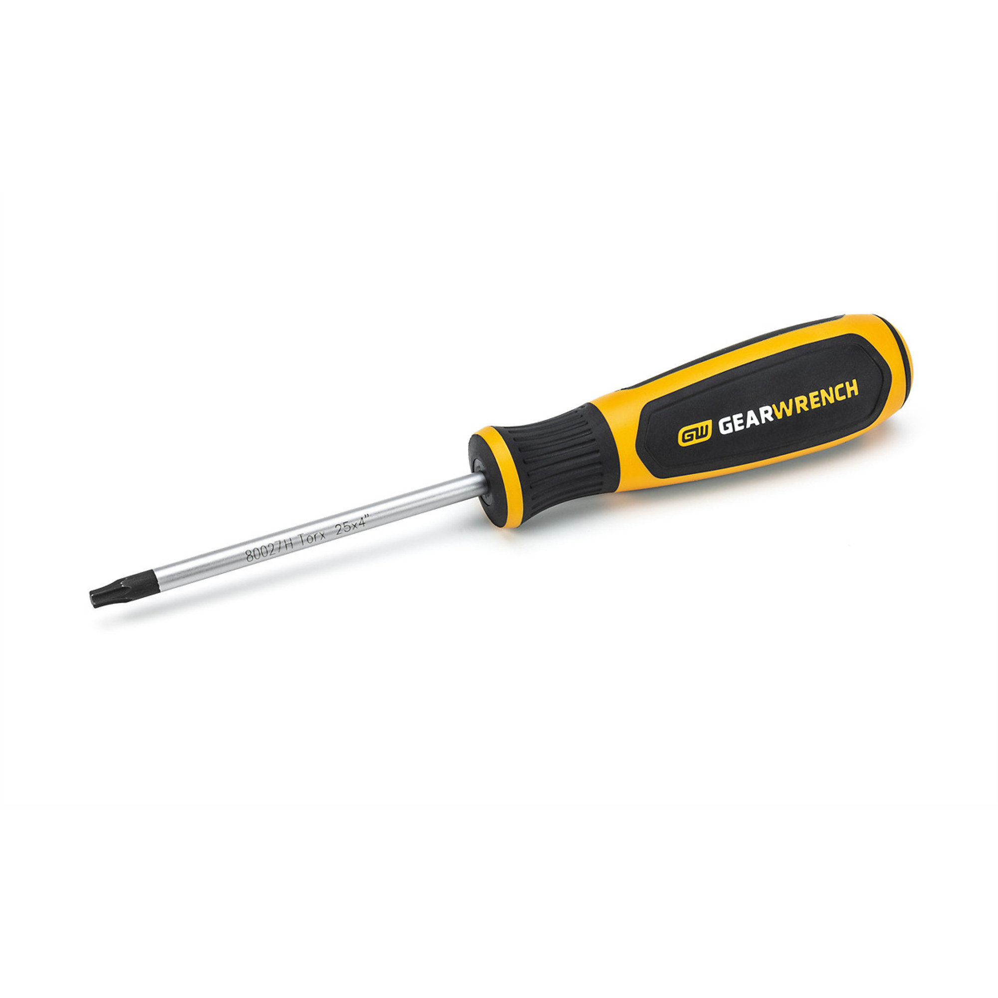GearWrench T25 x 4in. Torx Dual Material Screwdriver — Model# KDT80027H